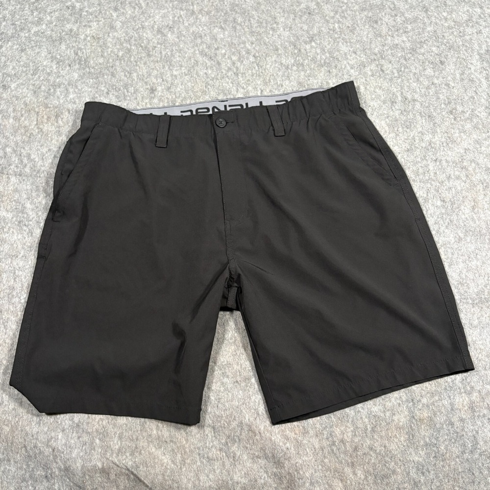 Denali Men's Bermuda Shorts Size 40 Black Flat Front Belt Loops Stretch Waist - Picture 1 of 8